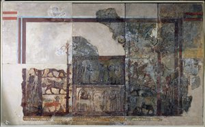 Zimri-Lim, Mari Kralı, Zimri-Lim Sarayı'ndan Tanrıça İştar'ın önünde, Mari, Orta Fırat, MÖ 1778-1758